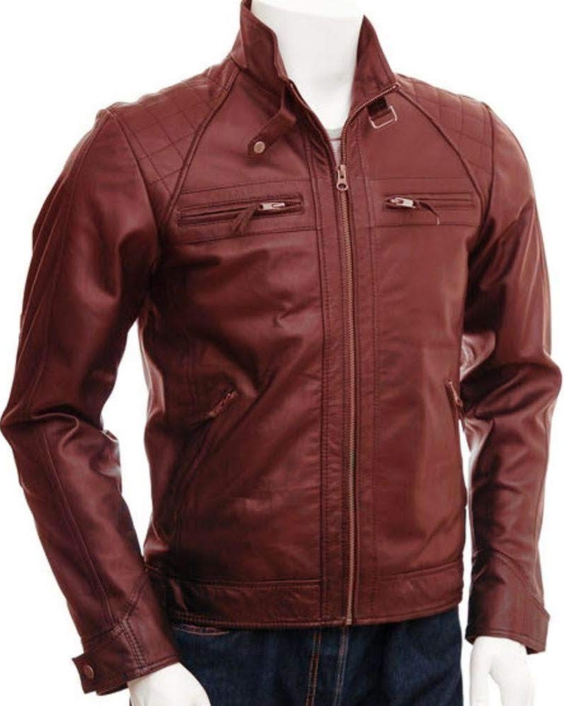 Pure Leather Bikers Jacket for Men's